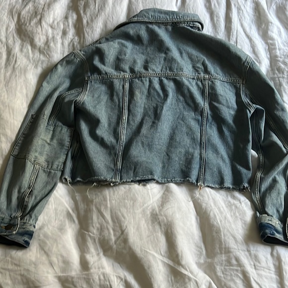 Free People cropped denim jacket - Picture 3 of 3